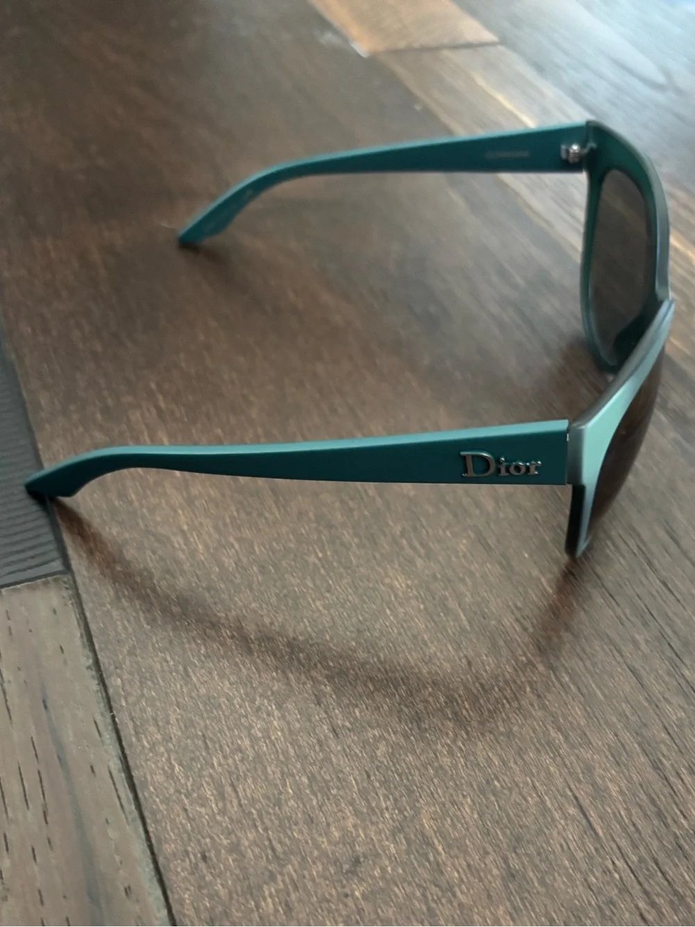 Dior Paname Sunglasses Light Blue Green Frames Authentic Scratched For Parts